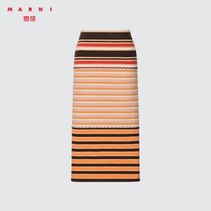 MARNI X UNIQLO Striped Skirt Stretch